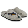 Haflinger Songbird Clog Slipper Silver Grey