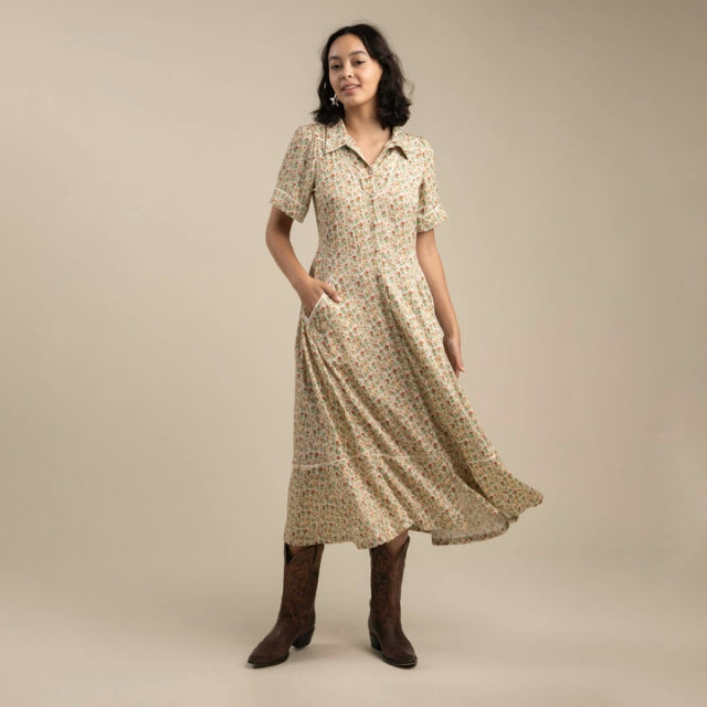 Sendero Provisions La Dahlia Dress Desert rose cream