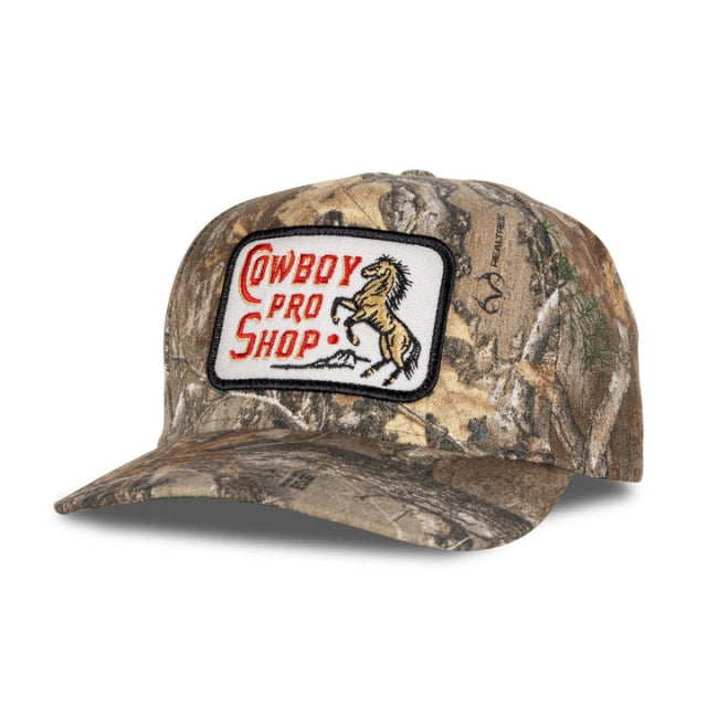 Sendero Cowboy Pro Shop Hat Real Tree - Edge Camo