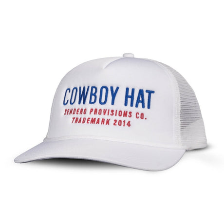 Sendero Cowboy Hat White/Red/Blue