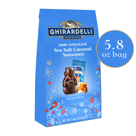 Ghiradelli Dark Chocolate Sea Salt Snowmen Bag