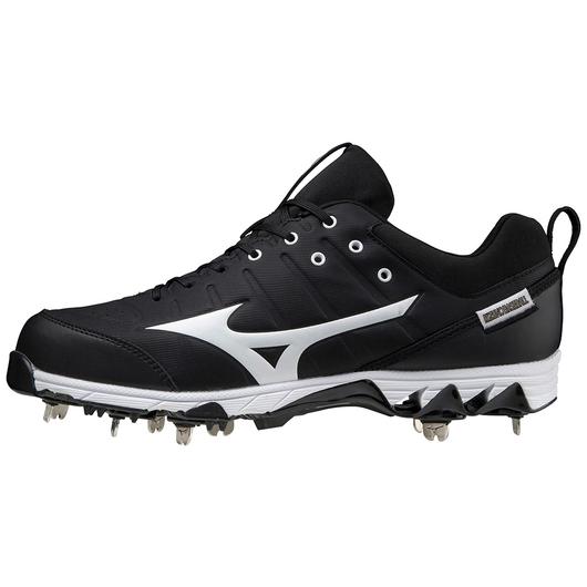 Mizuno 9-spike Ambition 2 Low Men's Metal Baseball Cleat Black white