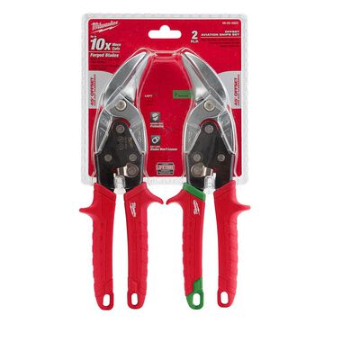 Milwaukee 2 Pc Offset Aviation Snip Set