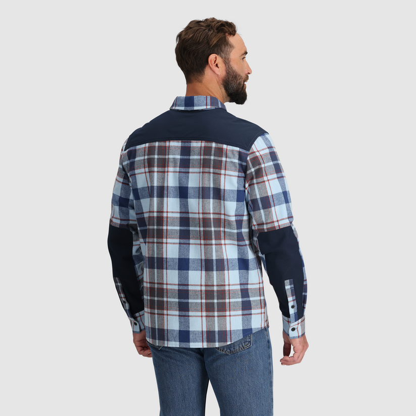 Outdoor Research Men's Wallingford Flannel Shirt Jacket - Olympic Plaid Olympic Plaid