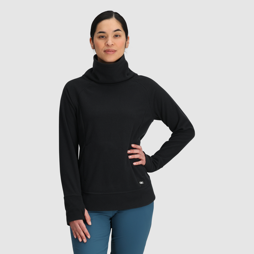 Outdoor Research Women's Trail Mix Fleece Cowl Pullover - Black Black