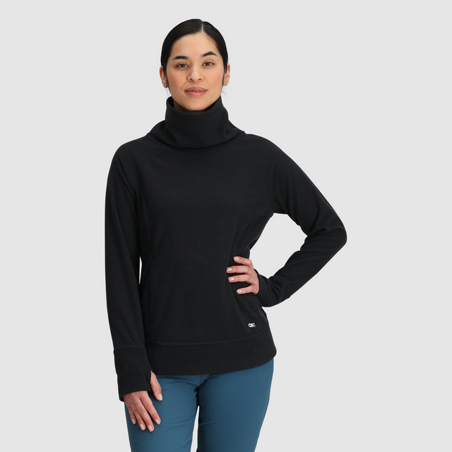 Outdoor Research Women's Trail Mix Fleece Cowl Pullover - Black Black