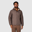 Outdoor Research Mens Transcendent Down Hoodie Gravel