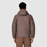 Outdoor Research Mens Transcendent Down Hoodie Gravel