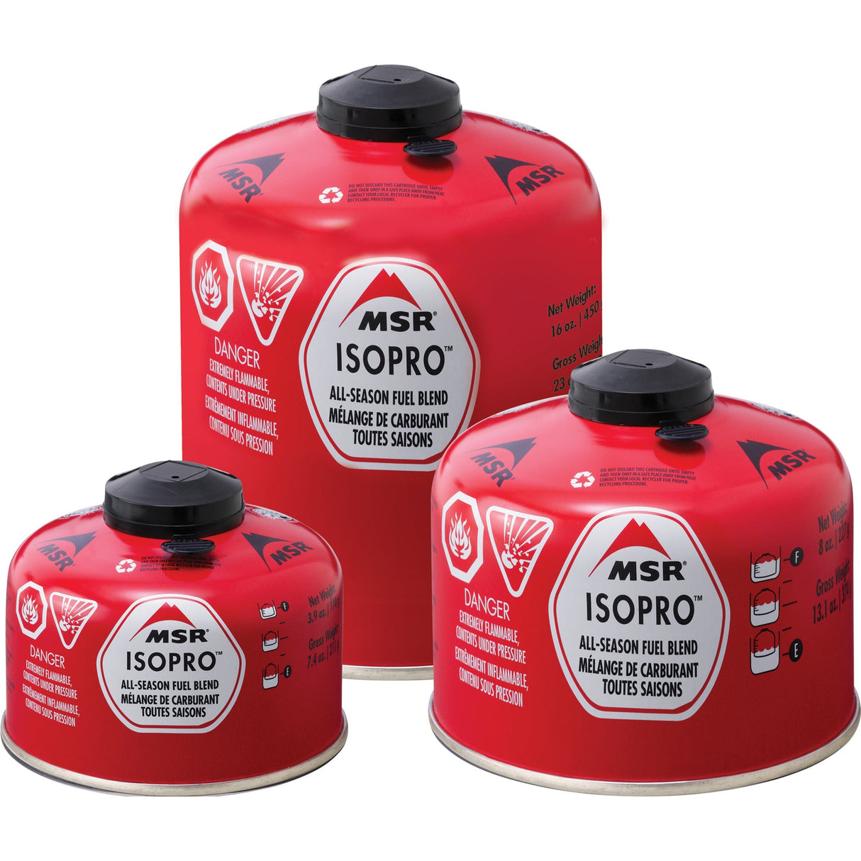 Mountain Safety Research Isopro Isobutane Fuel Canister, 4oz