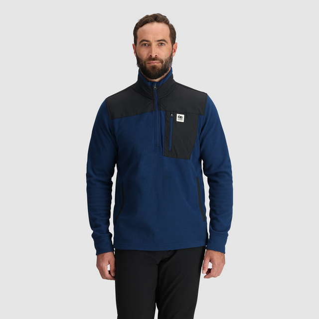 Outdoor Research Men's Trail Mix Fleece Quarter Zip Pullover - Cenote Cenote