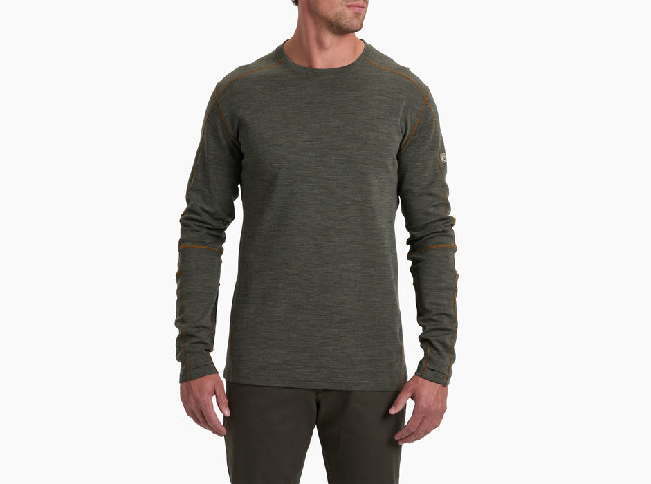 Kuhl Clothing Men's Invigoratr Merino Crew - Olive Copper Olive Copper