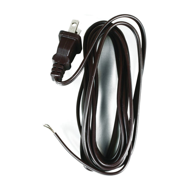 Jandorf Lamp Cord with Polarized Plug Brown