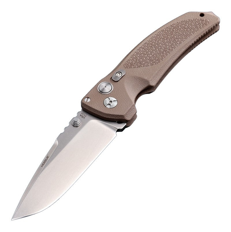 Hogue Ex-03 Folder 3.5" Drop Point Blade Knife Ss/polymer_dk_earth