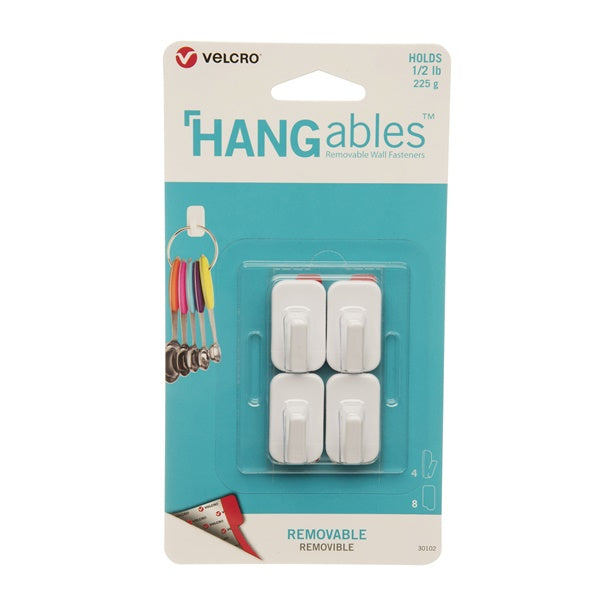 VELCRO Brand Removable Wall Hook White / 1/2POUND