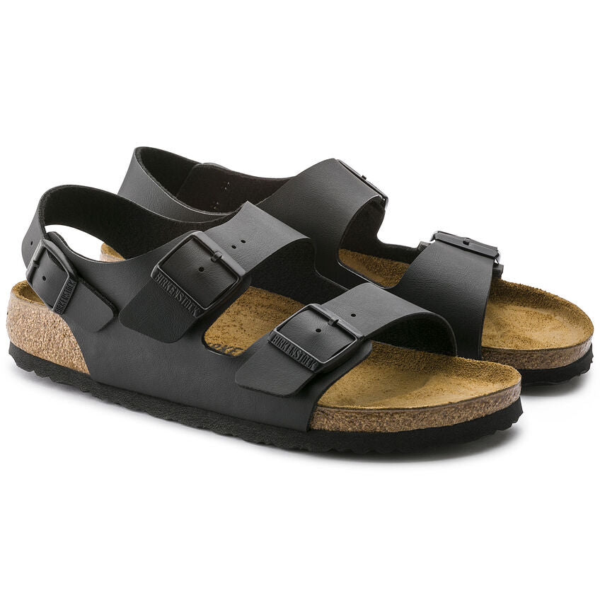 Birkenstock Men's Milano Birko-Flor Sandal - Black Black