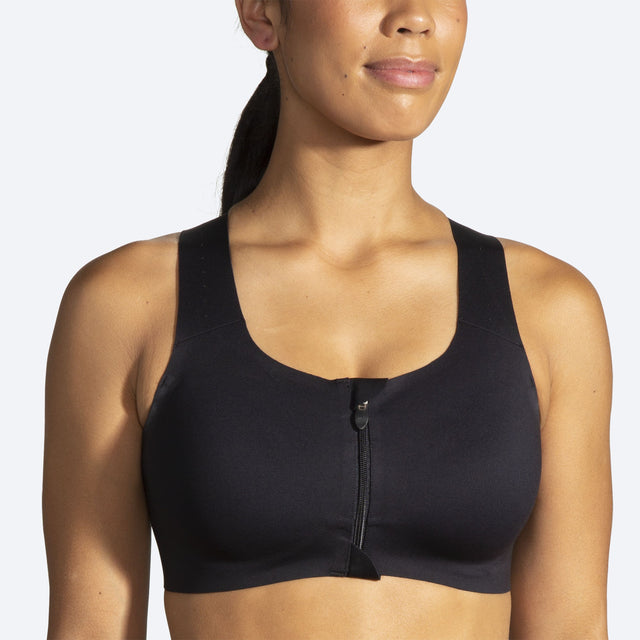 Brooks Women's Dare Zip Run Bra 2.0 Black