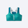 Brooks Women's Dare Zip Run Bra 2.0 Nilegrn/lagn/ltmint