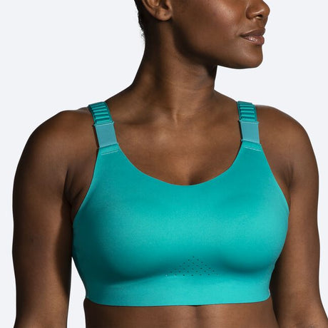 Brooks Women's Dare Scoopback Run Bra 2.0 Nile grn/light mint