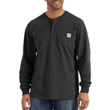 Carhartt Men's Loose Fit Heavyweight Long-sleeve Pocket Henley T-shirt