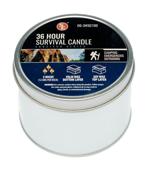 Sona Enterprises Surival Candle 36hr Tin