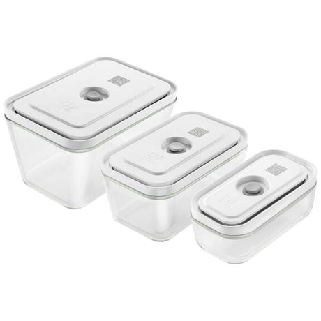 Zwilling Fresh & Save 3-Piece Glass Vacuum Container Set