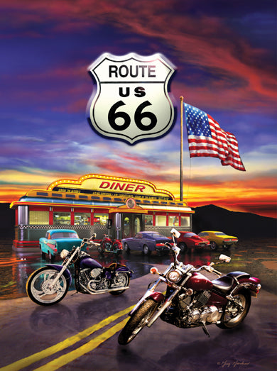 Sunsout Route 66 Diner 1000 Piece Puzzle