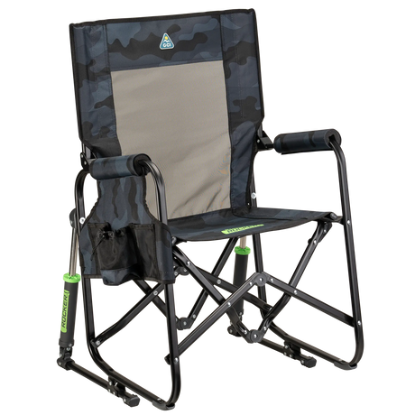 Gci Outdoor Stowaway Rocker Chair Stealth Camo Stealth camp