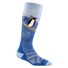 Darn Tough Kids' Penguin Peak Over-the-Calf Midweight with Cushion Ski & Snowboard Sock  - Stellar Stellar