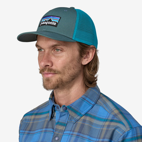 Patagonia P-6 Logo Trucker Hat Nouveau green