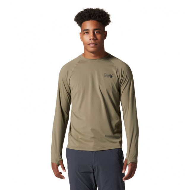 Mountain Hardwear Men's Crater Lake Long Sleeve Crew Stone Green