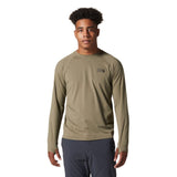Mountain Hardwear Men's Crater Lake Long Sleeve Crew Stone Green