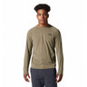 Mountain Hardwear Men's Crater Lake Long Sleeve Crew Stone Green