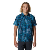 Mountain Hardwear Men's Shade Lite Short Sleeve Shirt Caspian Tropicali Print