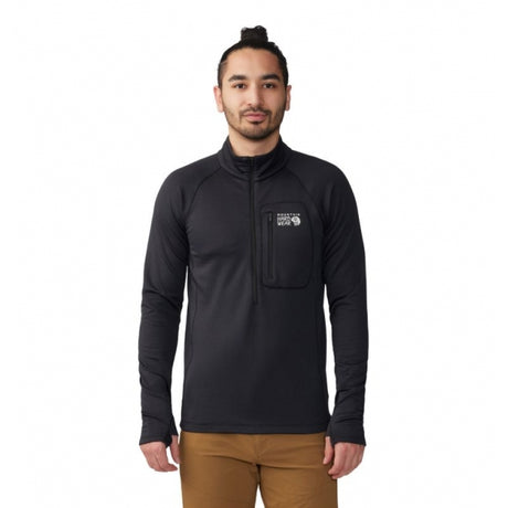 Mountain Hardwear Men's Glacial Trail Half Zip Black