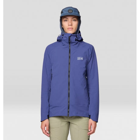 Mountain Hardwear Womens Chockstone Alpine Lt Hooded Jacket Lapis dusk