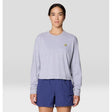 Mountain Hardwear Mhw Nut Boxy Crop W Ls Hardwear Grey Heather