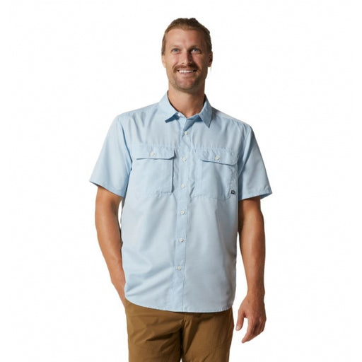 Mountain Hardwear Men's Canyon Short Sleeve Shirt Blue Chambray