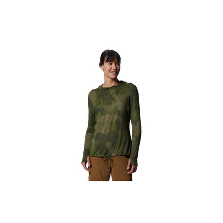 Mountain Hardwear Women's Crater Lake Long Sleeve Hoody Palisades Geo Print