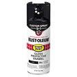 Rustoluem Stops Rust Protective Enamel with Custom 5-in-1 Spray Paint - Black Black /  / Gloss