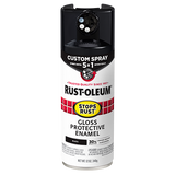 Rustoluem Stops Rust Protective Enamel with Custom 5-in-1 Spray Paint - Black Black /  / Gloss