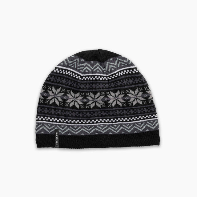 Turtle Fur Merino Wool Nuka Beanie - Black Black