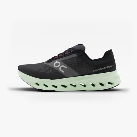 On Cloud Women's Cloudsurfer Next Shoe - Black/Lima Black/Lima