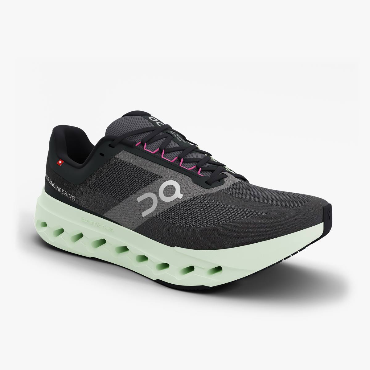 On Cloud Women's Cloudsurfer Next Shoe - Black/Lima Black/Lima