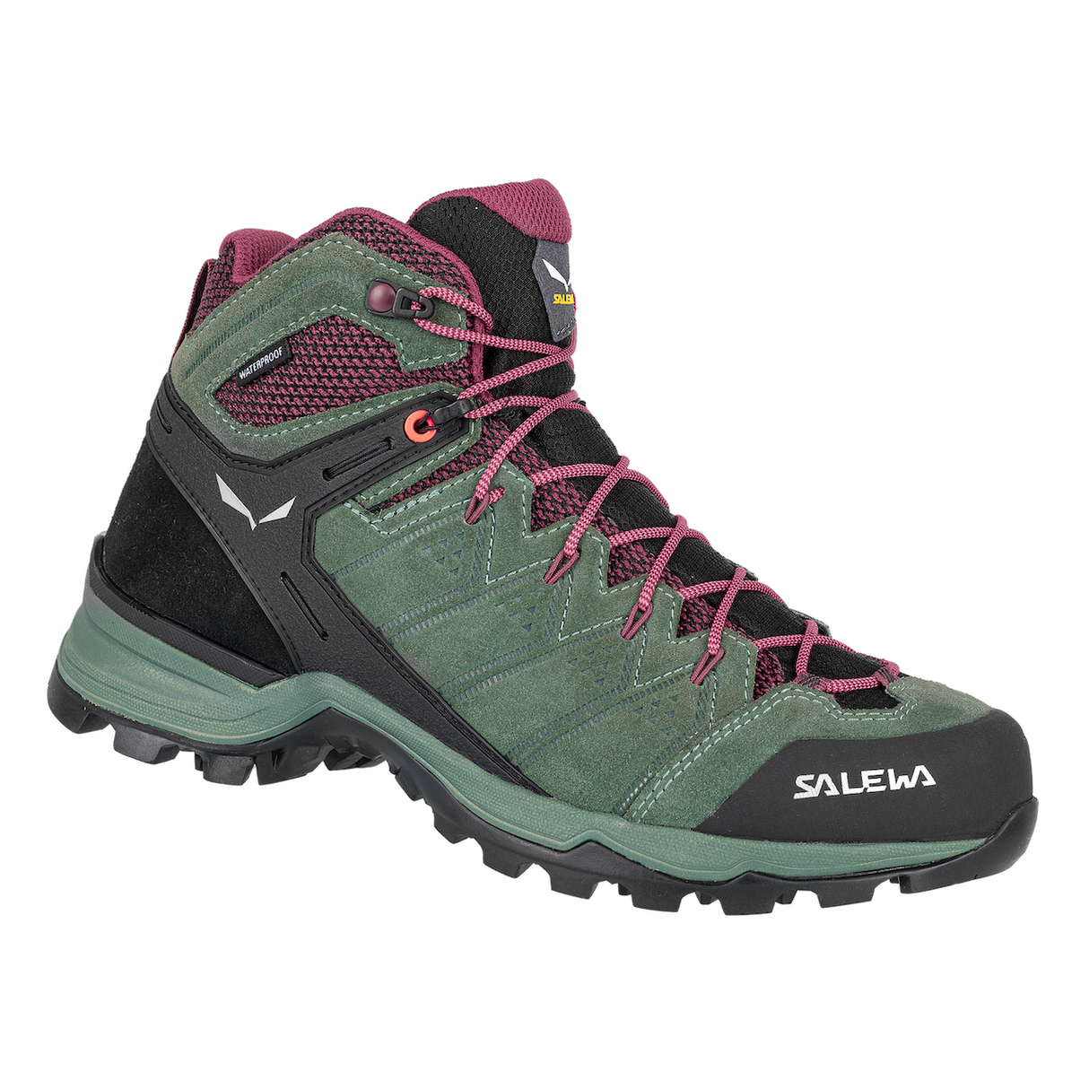 Salewa Women's Alp Mate Mid PTX Boot Duck Green/Rhododendon