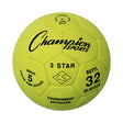 Champion Sports Three Star Indoor Soccer Ball Yellow/black