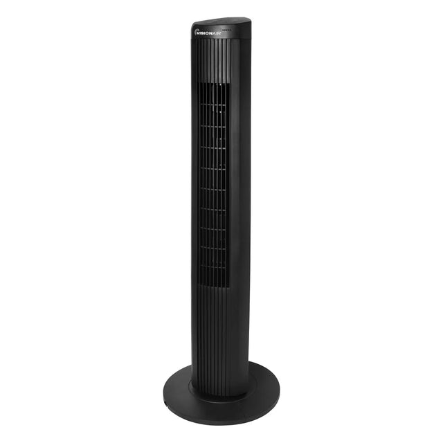 Vision Air 40-inch Oscillating Digital Tower Fan with Remote - Black