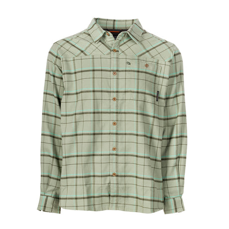 Grundens Steelhead Flannel Tea Plaid