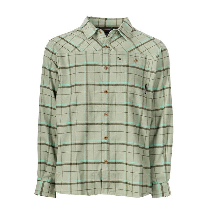 Grundens Steelhead Flannel Tea Plaid