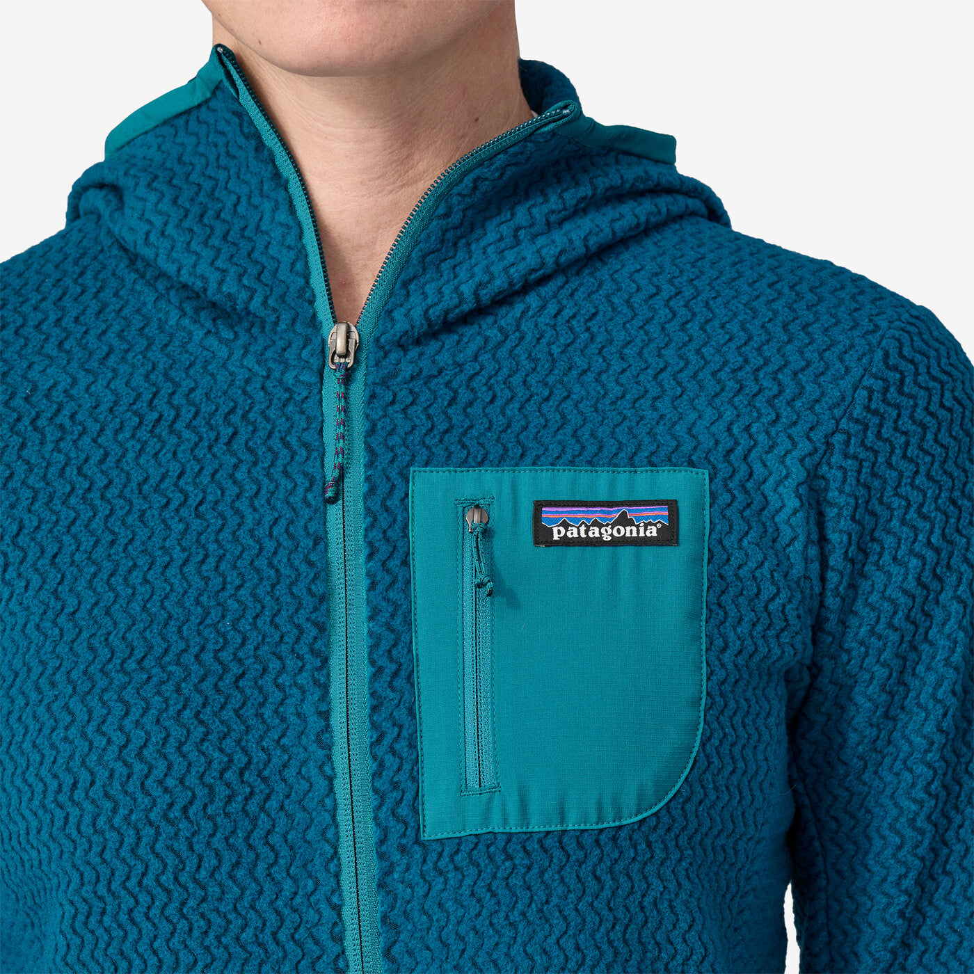 Patagonia Women's R1 Air Full-zip Hoody - Lagom Blue