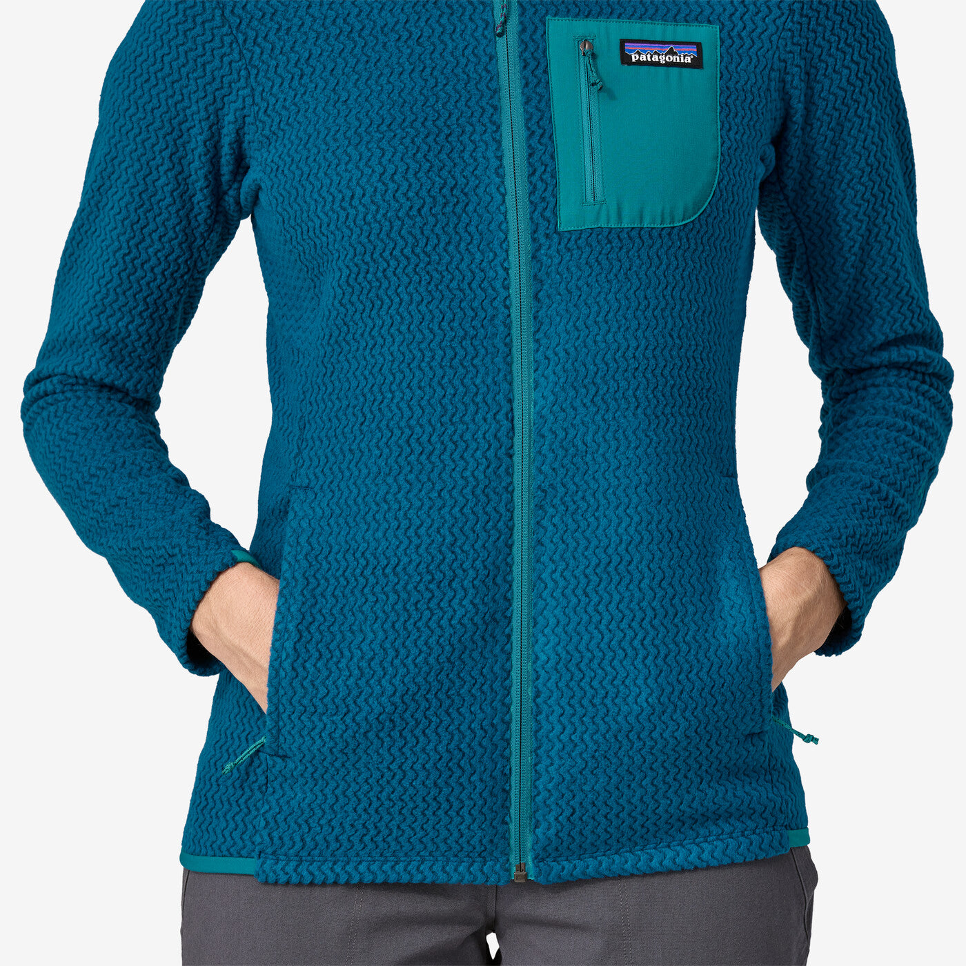 Patagonia Women's R1 Air Full-zip Hoody - Lagom Blue